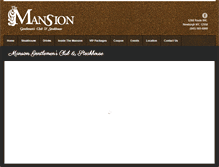 Tablet Screenshot of mansiongentlemensclub.com